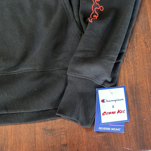 Champion X Cobra Kai No Mercy Hoodie in Black Size M - Picture 6 of 9